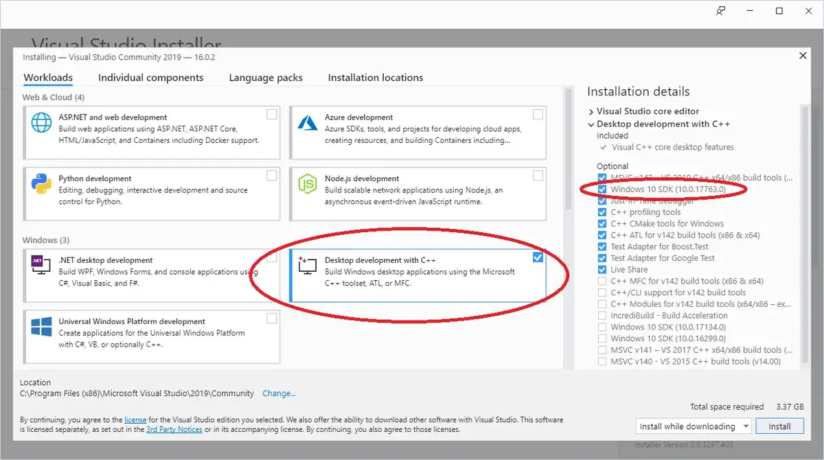 Visual Studio Workload